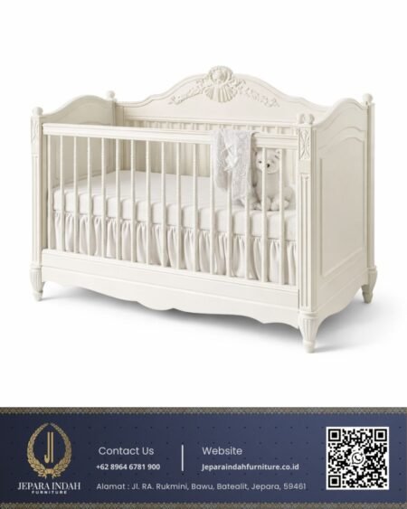 Tempat Tidur Bayi Style Royal Luxury Room White Baby Bed